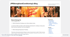 Desktop Screenshot of jprstrengthandconditioning.wordpress.com