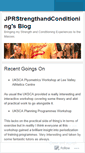 Mobile Screenshot of jprstrengthandconditioning.wordpress.com