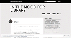 Desktop Screenshot of inthemoodforlibrary.wordpress.com