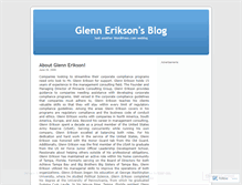 Tablet Screenshot of glennerikson.wordpress.com