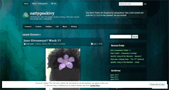Desktop Screenshot of nattygeekivy.wordpress.com