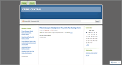 Desktop Screenshot of crimecentral.wordpress.com
