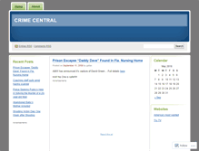 Tablet Screenshot of crimecentral.wordpress.com