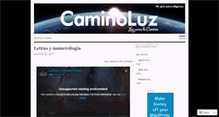 Desktop Screenshot of caminoluz.wordpress.com