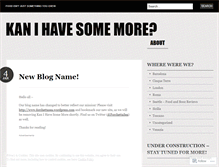 Tablet Screenshot of kanihavesomemore.wordpress.com