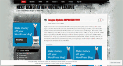 Desktop Screenshot of nextgenhockeyleague.wordpress.com