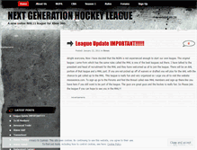 Tablet Screenshot of nextgenhockeyleague.wordpress.com