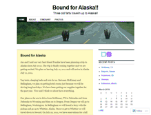 Tablet Screenshot of boundforalaska.wordpress.com