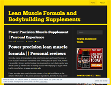 Tablet Screenshot of leanmuscleformula.wordpress.com