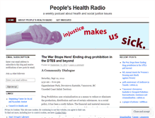Tablet Screenshot of peopleshealthradio.wordpress.com