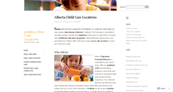 Desktop Screenshot of albertachildcarelocations.wordpress.com