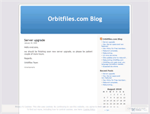 Tablet Screenshot of orbitfiles.wordpress.com