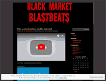 Tablet Screenshot of blackmarketblastbeats.wordpress.com