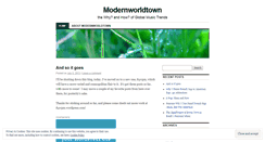 Desktop Screenshot of modernworldtown.wordpress.com