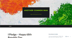 Desktop Screenshot of anothercommonman.wordpress.com