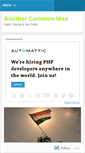 Mobile Screenshot of anothercommonman.wordpress.com