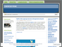 Tablet Screenshot of esercizipene.wordpress.com