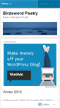 Mobile Screenshot of birdswordpoetry.wordpress.com