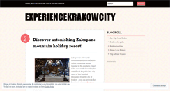 Desktop Screenshot of experiencekrakowcity.wordpress.com