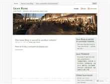 Tablet Screenshot of leanblog.wordpress.com