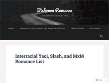 Tablet Screenshot of bishonenromance.wordpress.com
