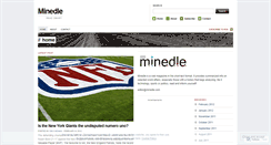 Desktop Screenshot of minedle.wordpress.com