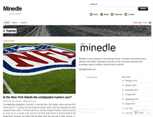 Tablet Screenshot of minedle.wordpress.com