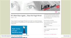 Desktop Screenshot of lisalovesthat.wordpress.com