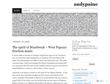 Tablet Screenshot of andypaine.wordpress.com