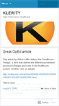 Mobile Screenshot of klerity.wordpress.com