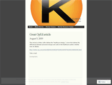 Tablet Screenshot of klerity.wordpress.com