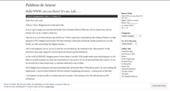 Desktop Screenshot of palabrasdeazucar.wordpress.com