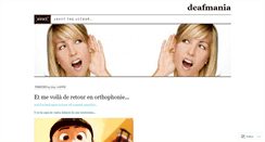 Desktop Screenshot of deafmania.wordpress.com