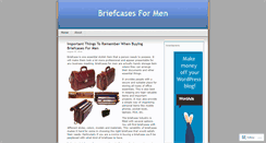 Desktop Screenshot of briefcasesformen.wordpress.com