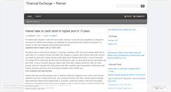Desktop Screenshot of financialexchange.wordpress.com
