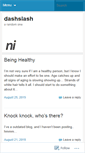 Mobile Screenshot of dashslash.wordpress.com