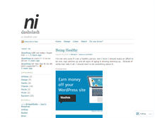 Tablet Screenshot of dashslash.wordpress.com