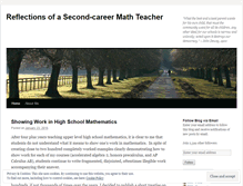 Tablet Screenshot of mathequality.wordpress.com