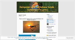Desktop Screenshot of liriksunda.wordpress.com