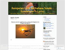 Tablet Screenshot of liriksunda.wordpress.com