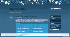 Desktop Screenshot of lailaptekmaths.wordpress.com