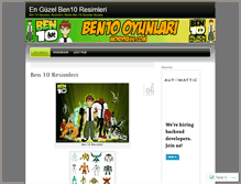 Tablet Screenshot of ben10resimleri.wordpress.com