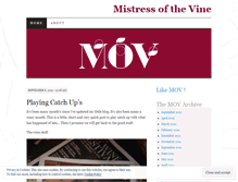 Tablet Screenshot of mistressofthevine.wordpress.com