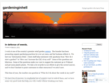 Tablet Screenshot of gardeninginhell.wordpress.com