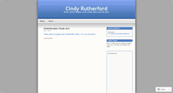 Desktop Screenshot of cindyrutherford.wordpress.com