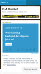 Mobile Screenshot of inabucket.wordpress.com