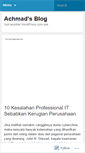 Mobile Screenshot of achmadf01.wordpress.com