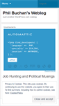 Mobile Screenshot of philbuchan.wordpress.com