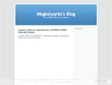 Tablet Screenshot of nbgbslyqrbt.wordpress.com