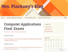 Tablet Screenshot of mmspinckneyjl.wordpress.com